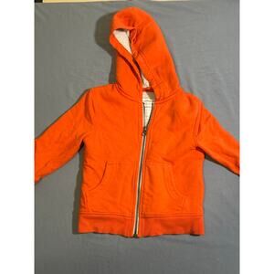 Hanna Andersson Kids Size 3 Orange Sherpa Lined Hoodie